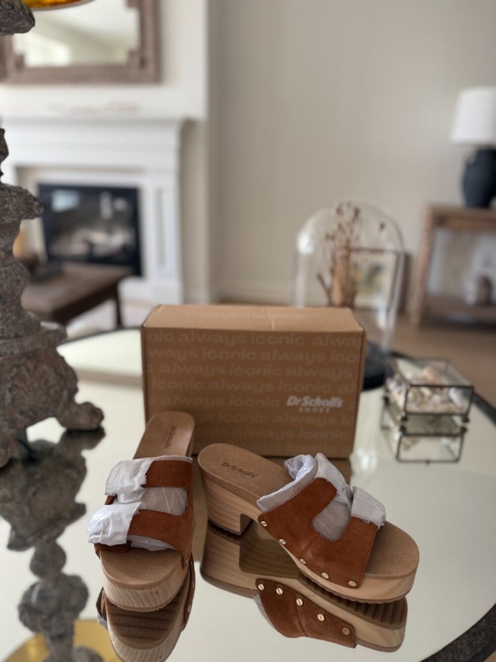 Dr. Scholl's "Original Vibe" Woman's Platform Slide Sandal (Sz. 7) New - Picture 4 of 5